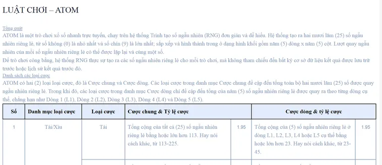 Chinh Phục Siêu Phẩm Quay Số Atom Tại Bin88 Với Tỷ Lệ Thắng Lớn