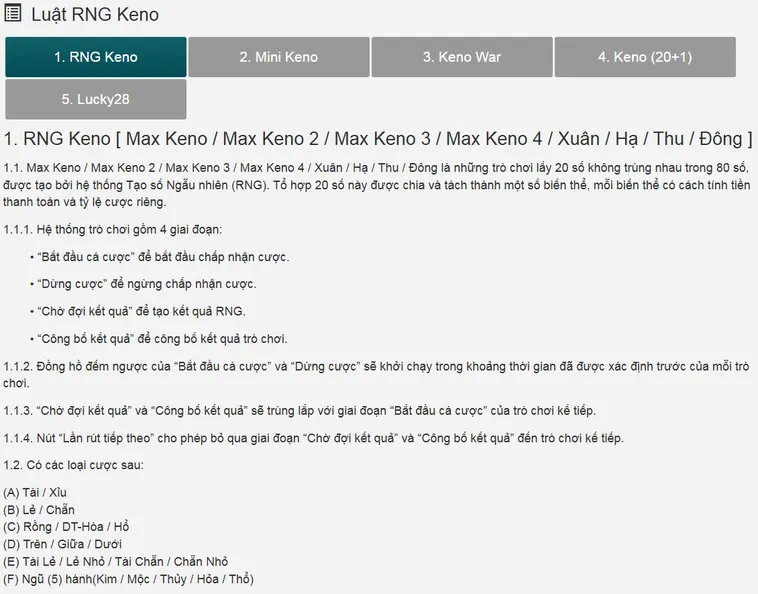 Hướng Dẫn Chi Tiết Trải Nghiệm Keno Saba Tại Bin88 Với Tỷ Lệ Thắng Cực Cao