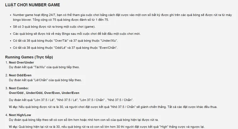 Trải Nghiệm Đỉnh Cao Quay Số Numbers Game Tại Bin88 Siêu Tốc Độ
