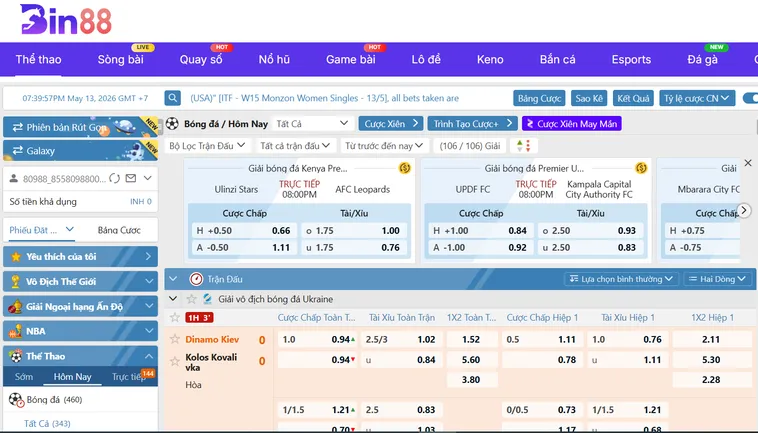 Khám Phá Đấu Trường Thể Thao Saba Sports Tại Bin88 Siêu Hấp Dẫn