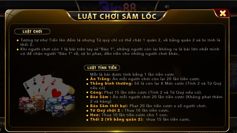 Sâm Lốc Tại Bin88 Đấu Trường Trí Tuệ Cho Các Tay Chơi Bài Dân Gian Chuyên Nghiệp