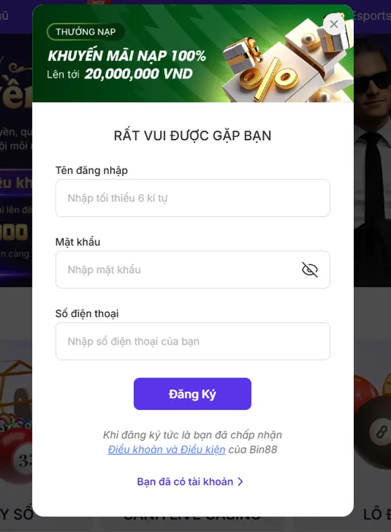 Hướng Dẫn Cách Đăng Ký Bin88 Chinh Phục Thế Giới Giải Trí Đẳng Cấp Nhất Hiện Nay